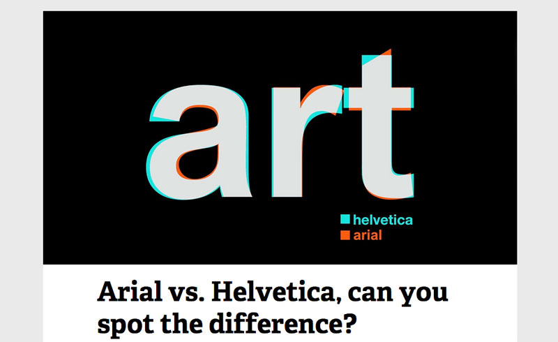 Helvetica display