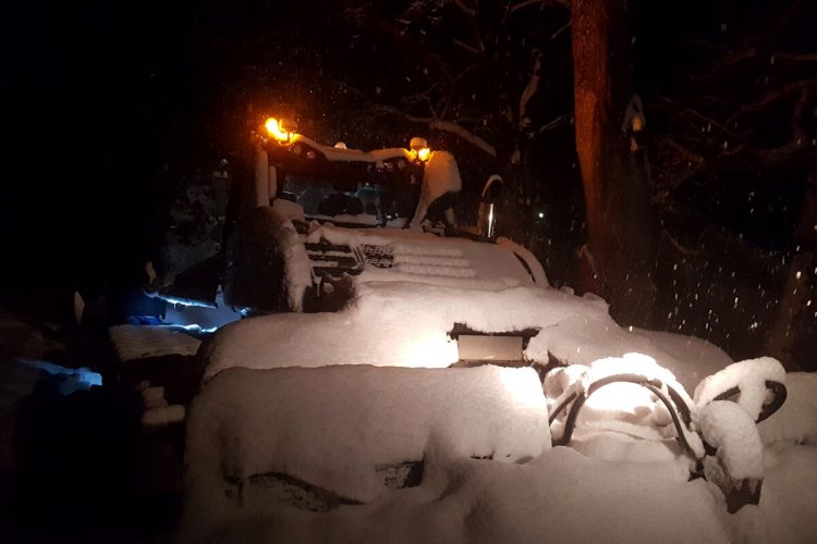 The time I got up at 3 AM to ride along in a snow cat