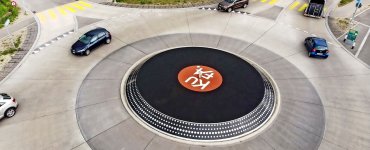 KUFA Kreisel - Turntable Roundabout in Lyss, Switzerland