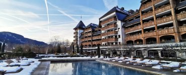 The Alpina Gstaad - View from the Pool