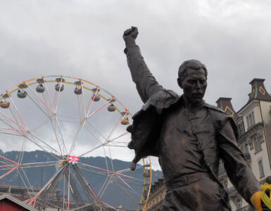 Freddy Mercury Statue in Montreux, Switzerland