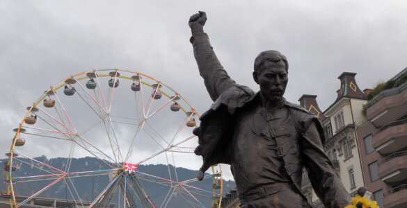 Freddy Mercury Statue in Montreux, Switzerland