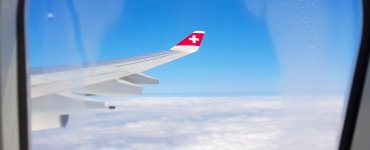 Swiss Air Lines Window View