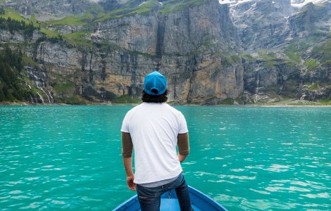 Lake Oeschinen in Switzerland