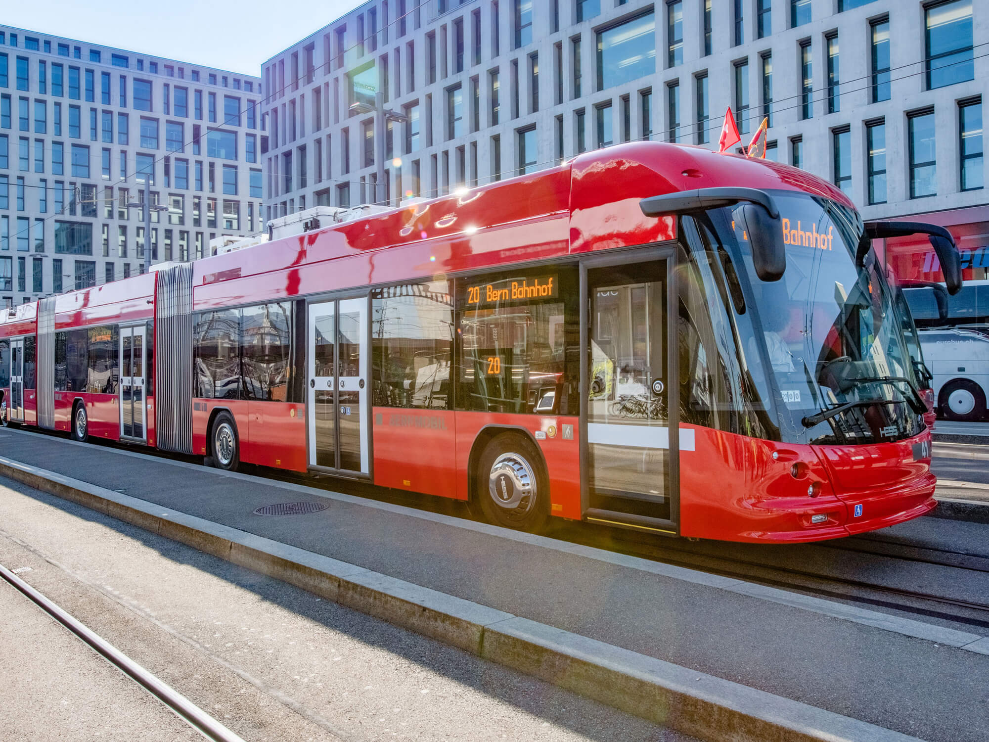 Sustainable Travel In Switzerland Trends And Tips 2024 Newly   Hess Double Articulated Trolleybus Switzerland 