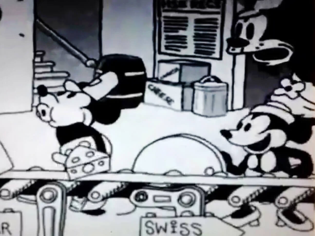 Was Mickey Mouse Making Swiss Cheese? (Urban Myth)