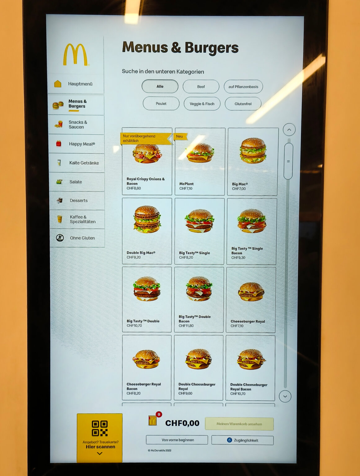 McDonald's Switzerland Menu (PICTURES) - Newly Swissed Online Magazine